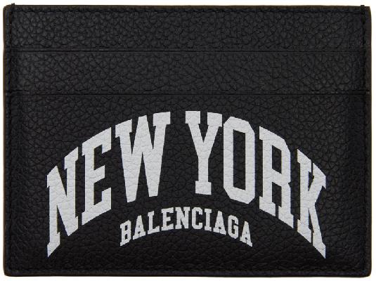 Balenciaga Black 'New York' Card Holder