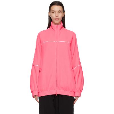 Balenciaga Pink Double-Brushed Fleece Track Jacket