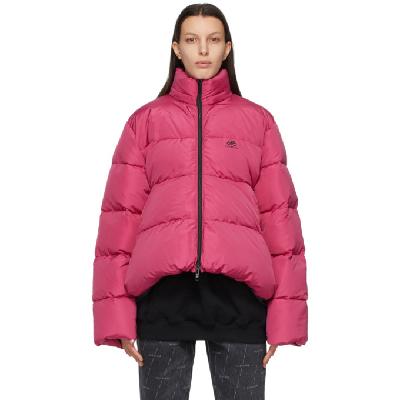 Balenciaga Pink C-Shape BB Puffer Jacket