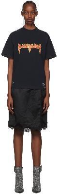 Balenciaga Black Cotton Midi Dress