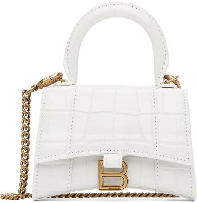Balenciaga White XXS Top Handle Bag