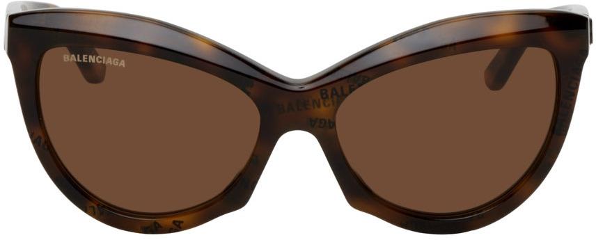 Balenciaga Tortoiseshell Cat-Eye Sunglasses