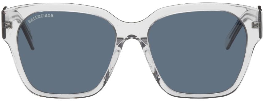 Balenciaga Gray Square Sunglasses