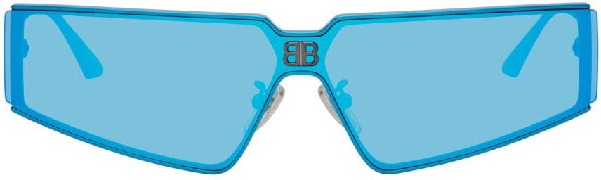 Balenciaga Blue Shield Sunglasses