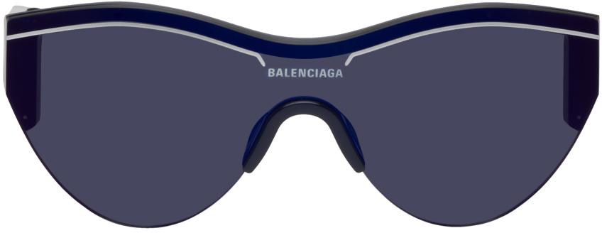 Balenciaga Blue Ski Sunglasses
