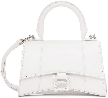 Balenciaga White Hourglass Bag