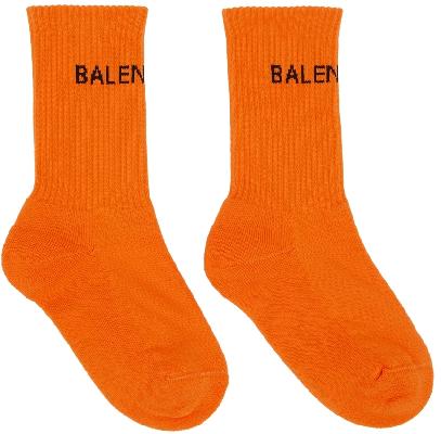 Balenciaga Orange Tennis Socks