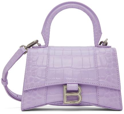Balenciaga Purple XS Hourglass Bag