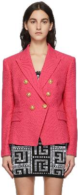 Balmain Pink Wool Blazer