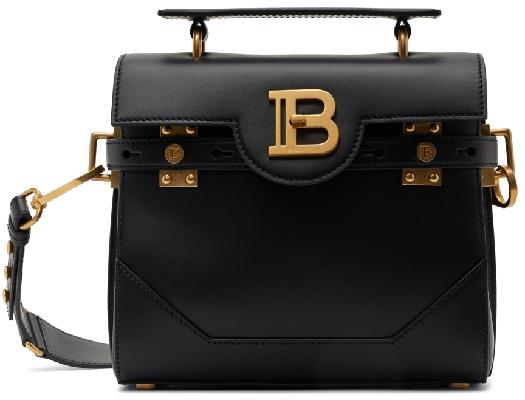 Balmain Black Quilted B-Buzz 23 Bag