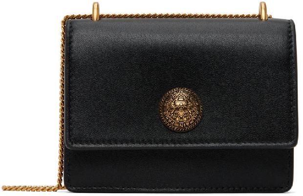 Balmain Black Small Coin Wallet Bag