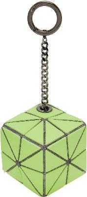 Bao Bao Issey Miyake Green Mini Cube Keychain