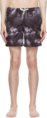 Bather Black Polyester Swim Shorts