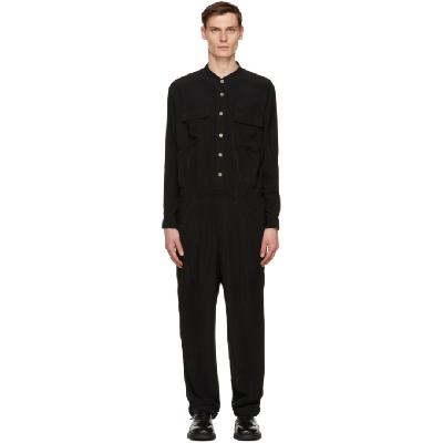 BED J.W. FORD Black Satin Jumpsuit