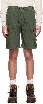 Belstaff Green Tactical Cargo Shorts