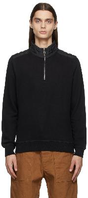 Belstaff Black Jaxon Quarter-Zip Sweatshirt