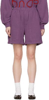 Bode Purple Gym Rugby Shorts