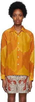 Bode Orange Lehariya Shirt