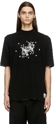 Boramy Viguier Black French Terry Print T-Shirt