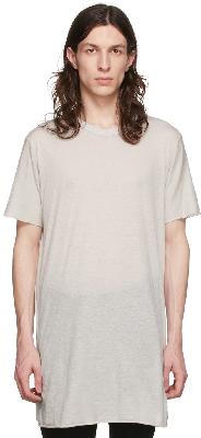 Boris Bidjan Saberi Grey Cotton T-Shirt