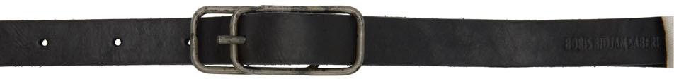 Boris Bidjan Saberi Black Leather 4 Belt