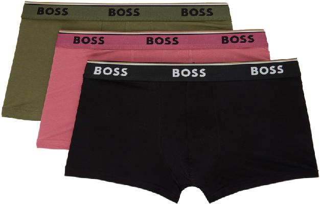 Boss Three-Pack Multicolor Stretch Boxers