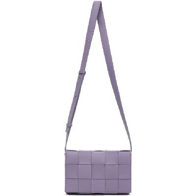 Bottega Veneta Purple Small Intrecciato Cassette Bag