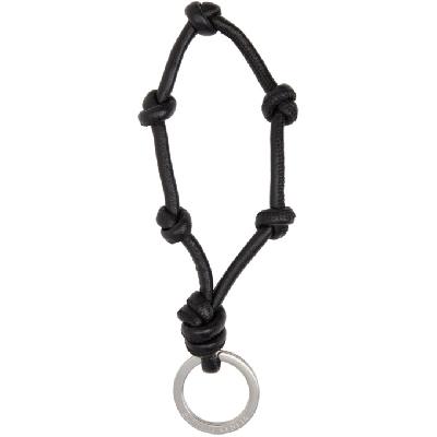 Bottega Veneta Black Multi-Knot Keychain