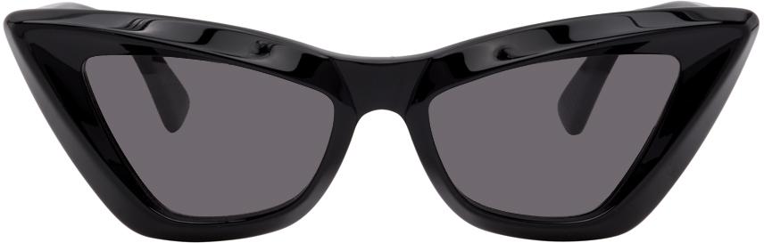 Bottega Veneta Black Cat-Eye Sunglasses