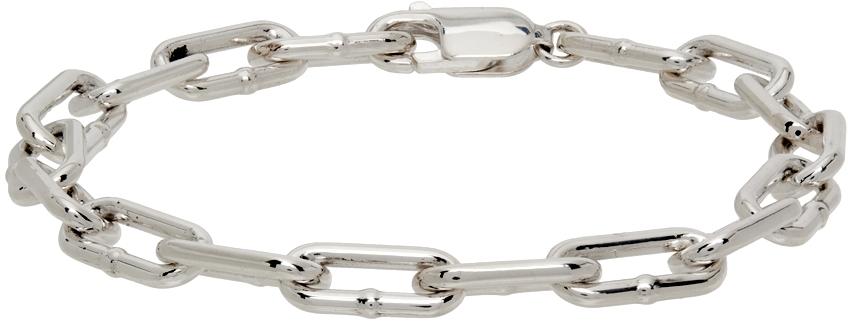 Bottega Veneta Silver Chain Bracelet