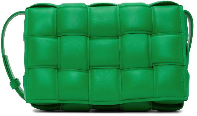 Bottega Veneta Green Padded Cassette Shoulder Bag