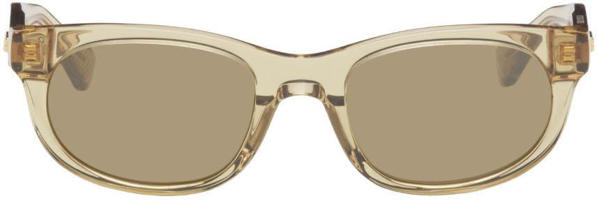 Bottega Veneta Brown Round Sunglasses