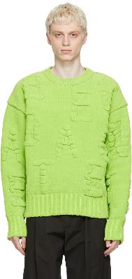 Bottega Veneta Green Alphabet Sweater