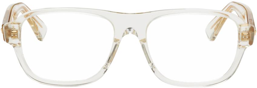 Bottega Veneta Transparent Square Glasses