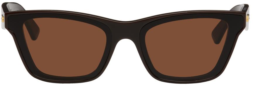 Bottega Veneta Brown Cat-Eye Classic Sunglasses