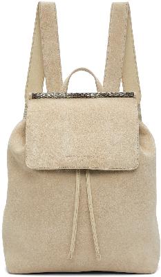 Brunello Cucinelli Off-White Suede Backpack