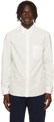 Brunello Cucinelli White Corduroy Loose Fit Shirt