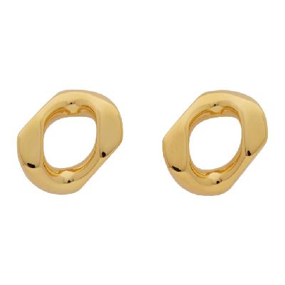 Burberry Gold Small Chain Link Earrings