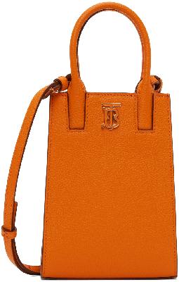 Burberry Orange Micro Frances Shoulder Bag