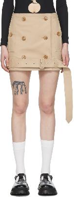 Burberry Beige Trench Mini Skirt