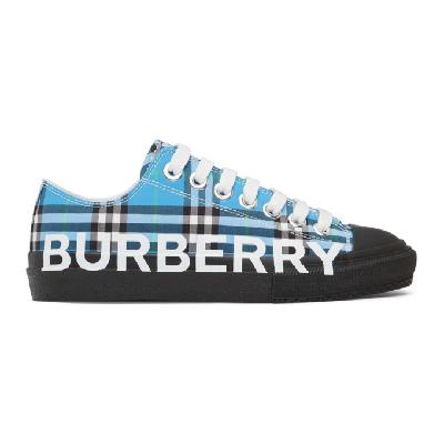 Burberry Blue Check Larkhall Sneakers