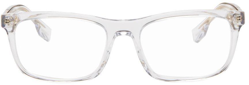 Burberry Transparent Rectangle Glasses