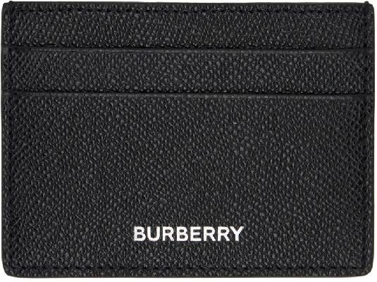 Burberry Black Leather Card Holder
