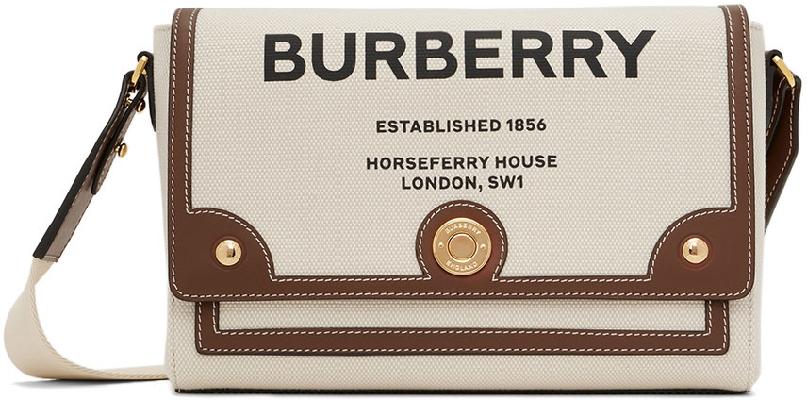 Burberry Off-White Horseferry Note Bag