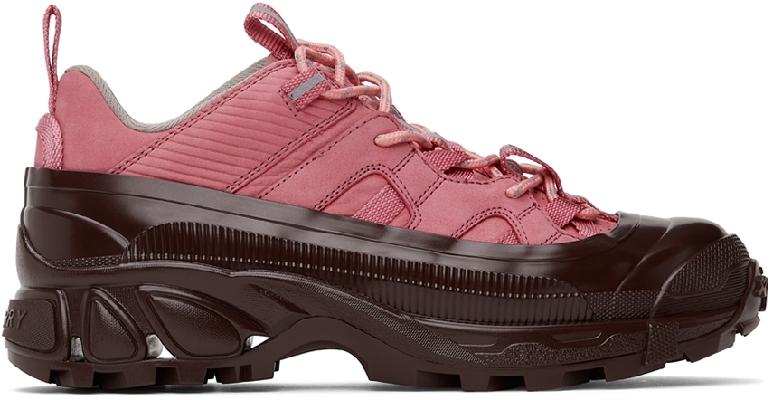 Burberry SSENSE Exclusive Pink Arthur Sneakers