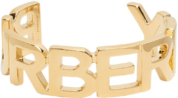 Burberry Gold Logo Cuff Bracelet