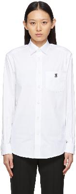 Burberry White Monogram Motif Shirt
