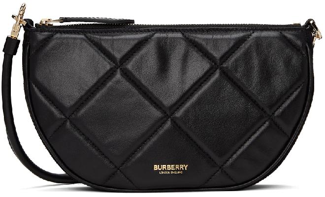 Burberry Black Quilted Olympia Pouch