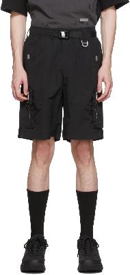C2H4 Black Nylon Shorts