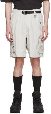 C2H4 Grey Nylon Shorts